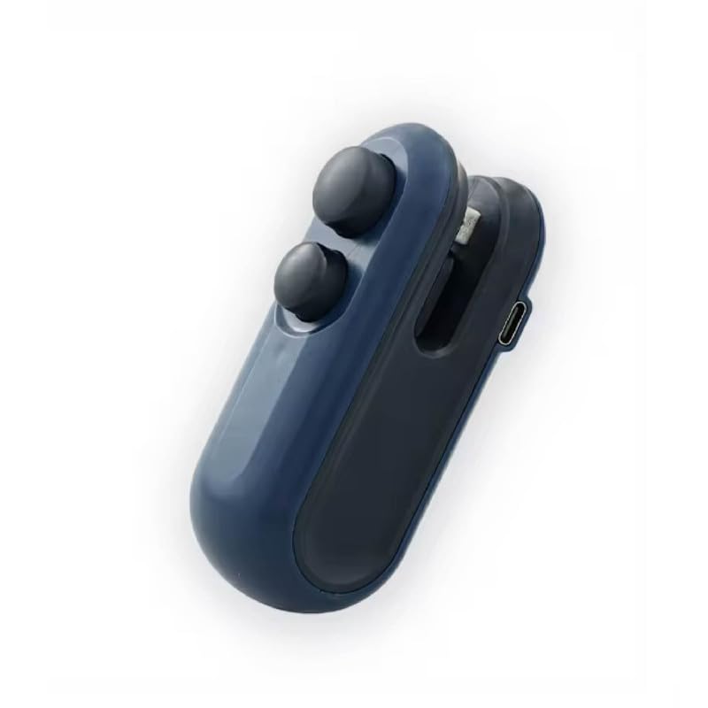 Image of AQAY 2-in-1 Bag Sealer and Cutter, Mini Food Sealer with Magnet Design, Mini Rechargeable Handheld Bag Sealing Machine for Chips Snacks Plastic Bags Fresh Storage Color - Navy Blue