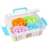 Sortiert nach Farben – Lernspiel für Assoziation und Sortierung mit Perlen mit Clip für Aktivitäten, Aktivitäten und Ordnung, für Weihnachten, Jungen und Mädchen, Ostern, Reisen, Geburtstag und