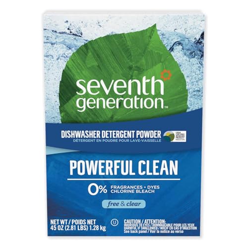 Image of Natural Automatic Dishwasher Powder, Free & Clear, 45oz Box, 12 /Carton