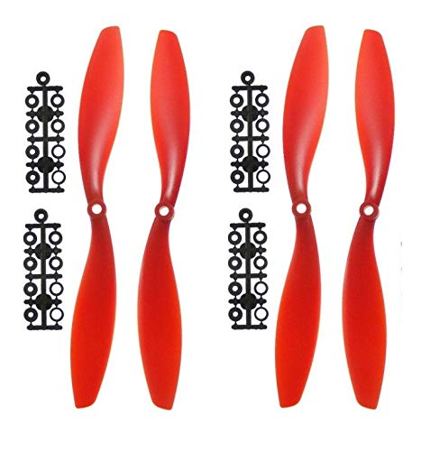 Scriptronics 2 Pairs 10 "Blade 10X45 1045 Propeller for F450 F550 RC Drone Spare Parts Replacement Kit for A2212 KV1000 Motor Fender Fan Kits (Colour May Vary)