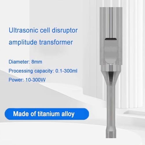 Homogénéisateur portable, processeur à ultrasons 25-35 kHz, émulsifiant et mélangeur de perturbateurs de cellules pour un volume d'échantillon de 100 ml, qualité laboratoire pour une préparation