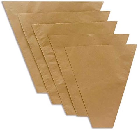 Flower Sleeve 100% Natural Kraft Paper (Water Strength 45-50 GSM.)- Pack of 100 Sleeves (4.5" x 16" x 14")