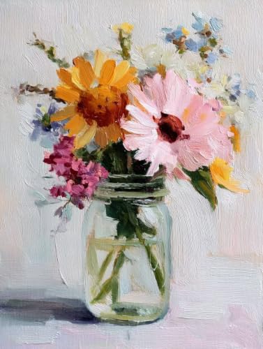 Lienzos para pintar cuadros decoracion salon pintura por numeros flores 5