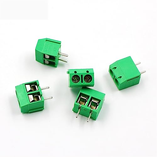 Conector PCB KF301 de 4 pines verdes con paso de 5,0 mm y terminal de tornillo 7