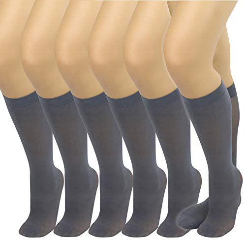 Image of ToBeInStyle Womens Pack of 6 Knee High Trouser Professional Socks