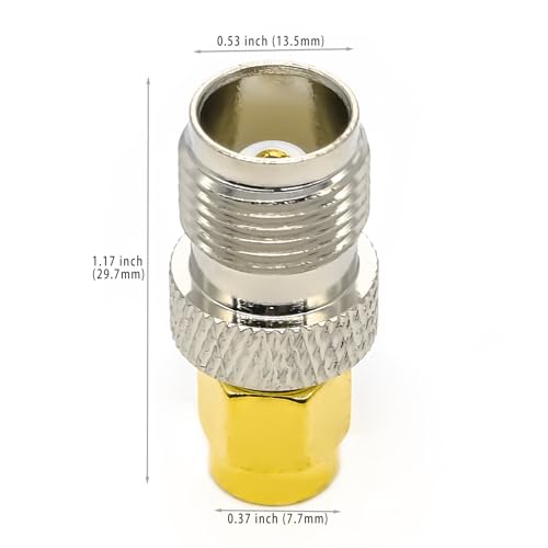 Adaptador coaxial SMA macho a TNC hembra x2 miniatura 3
