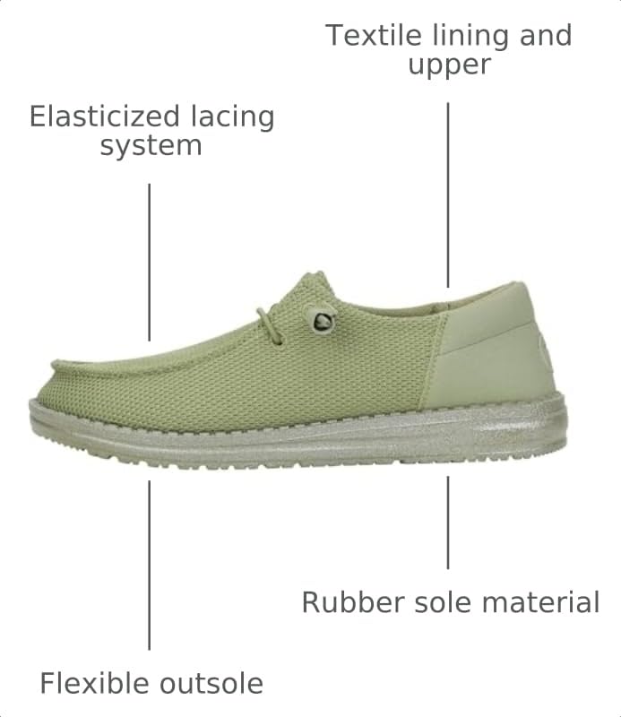 Image of HEYDUDE Women's Wendy Funk Mono Slip On Shoe | Stretch Knit Upper, Cushioned Foam Insole, Ultralight Casual Loafer