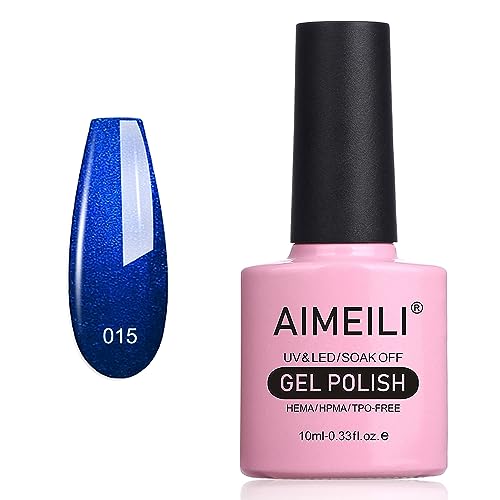 Esmalte Gel U V LED AIMEILI Midnight Swim 10ml miniatura 1