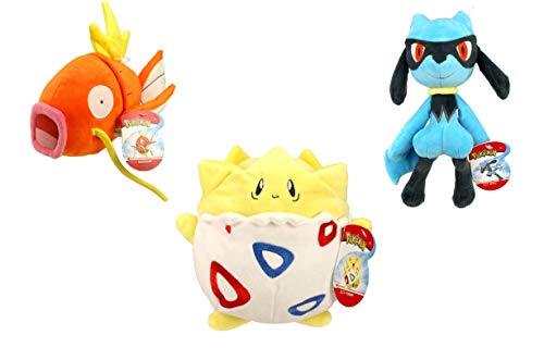 Lively Moments Pokemon Plüschtier/Kuscheltier/Stofftier Riolu ca. 20 cm mit Grußkarte Weihnachtspikachu – Bild 4