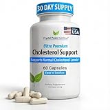 CRYSTAL PEAKS NUTRITION Cholesterol Supplement - All-Natural Ingredients to Support Normal Colesterol Levels. Supports Optimal Circulation. 60 Capsules