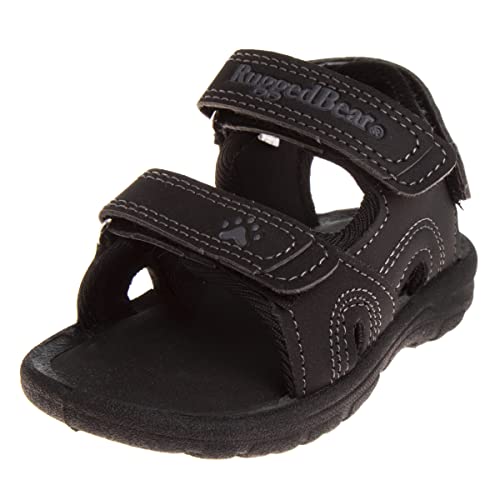 Image of Rugged Bear Kids Boys Girls Open-Toe Outdoor Sport Water Sandals - beach pool slide adjustable strap shoes athletic summer (Toddler /Little Kid /Big Kid)