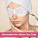 CustomyLife 50 Sheets Disposable Eye Masks Non Woven, Cotton Paper Facial Eye Covers, DIY Clear Spa Cosmetic Paper Sheets for Skincare Wrap Moisture Retention