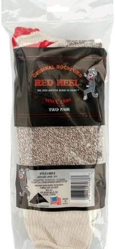 Package Large Original Rockford Red Heel Socks - The Socks to Make Sock Monkeys