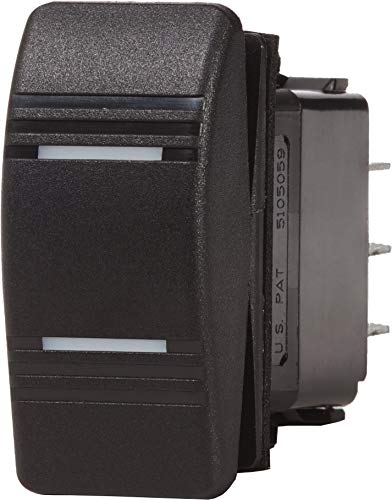 Blue Sea Systems 8283 Contura ON-OFF-ON SPDT Switch, Black
