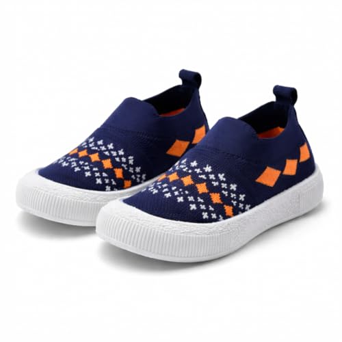 Image of Baby Choo Choo Shoes for Boys & Girls | Soft Slip-On Toddler Shoes with Whistle Heel | Breathable Knit Upper | PVC Sole | Ages 6 Months-3 Years