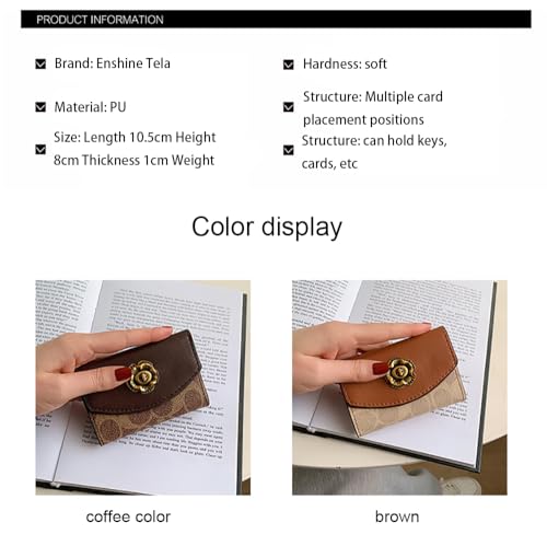 Women's Slim Credit Card Cash Holder, Coin Pocket Leather Zipper Wallets Mini Pouch Birthday Christmas Gift Wallet2