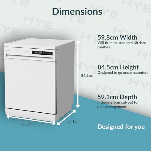 Dishwasher - Freestanding Dishwasher With 14 Place Settings, 60Cm, Full Size Design, White, Eco Program, Quick Wash, Quiet (49 Db) - DW0114PW25 - 6