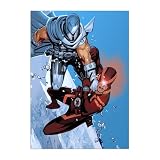 Displate - Poster In Metallo - Montato a Magnete - Marvel - Magneto Vs Cyclops