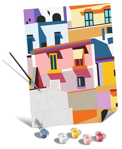 Ravensburger CreArt Peinture par numéros 25527 Maisons colorées à partir de Peinture sur papier - vue 3