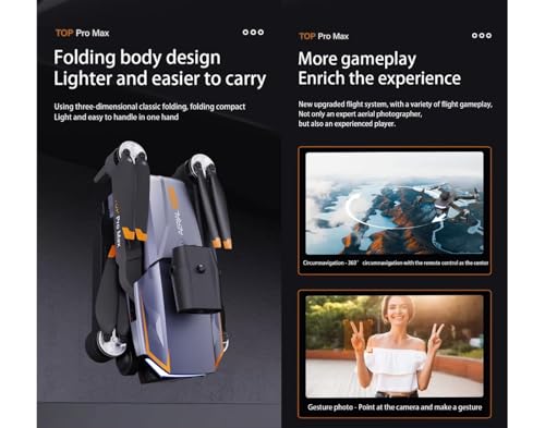 Image of Brushless Motor 4K Toy Drone, Intelligent Obstacle Avoidance, 5G Video Transmission, and Foldable Design for Aerial Shots and Safe Outdoor Exploration. (P18-PRO)