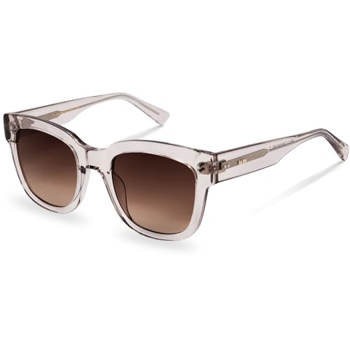 Sunglasses for Women in a Oversized Bold Handcrafted Acetate Rectangular Frame - Full UV400 Protection - LIV3