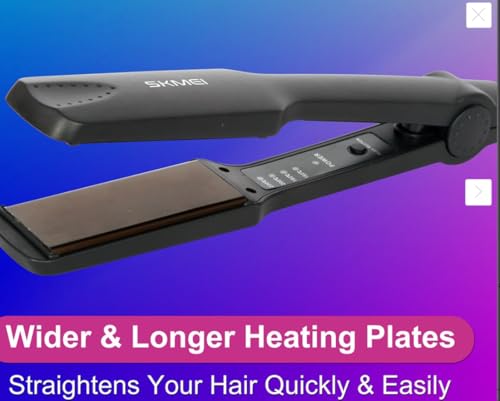 SKMEI SK-328 Professional Hair Straightener (Pink) (SK-328) view 2