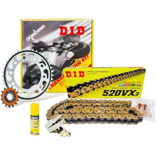 375441000 KIT ŁAŃCUCHA KORONA ZĘBKA DID KAWASAKI Z 750 S, Z 750 R ABS 2011-750CC
