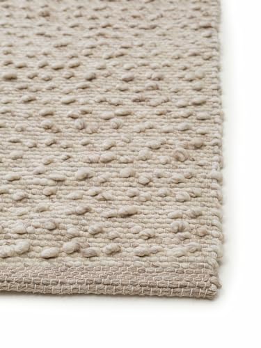 Tapis en laine beige cocooning Benuta Lana 200x300 cm idéal chambre et salon scandinave - 5