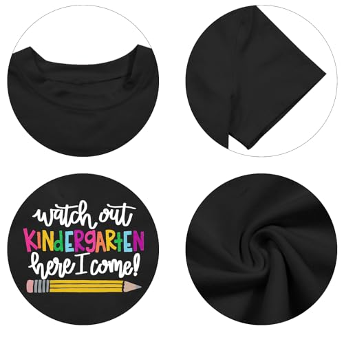 Image of Kindergarten Shirts for Girls Watch Out Kindergarten Here I Come Shirt Kids Back to School T Shirt Children School
