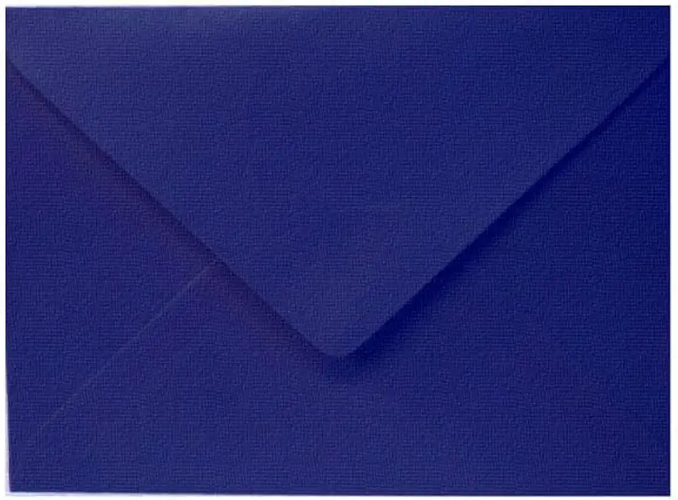 Envelope Convite 120 g/m² Textura Linho pacote de PP, Papel offset, (16×22 cm), Azul, Romitec, 10 unidades
