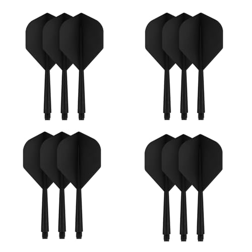 Accmor Integrated Dart Shaft and Flights, Dart Flights for Steel Tip Darts/Soft Plastic Tip Darts, Dart Replacement Flights Accessories