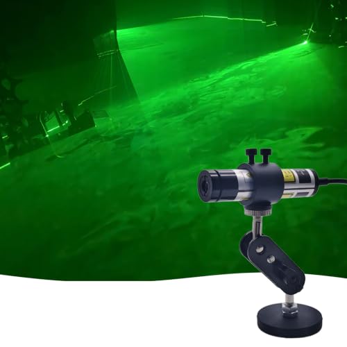 532nm Green Line Module for Halloween Scary House Laser Swamp Laser Pond Haunted House Garden Yard Decoration NOT for Alignment (Focusable Class IIIr 12V with Adapter, Mount and Magnetic Base)