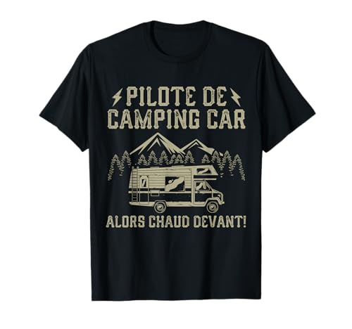 Humour Campeur Cadeau Camping-Car Rejubilation, Camping Cadeaux t-shirt, Preto