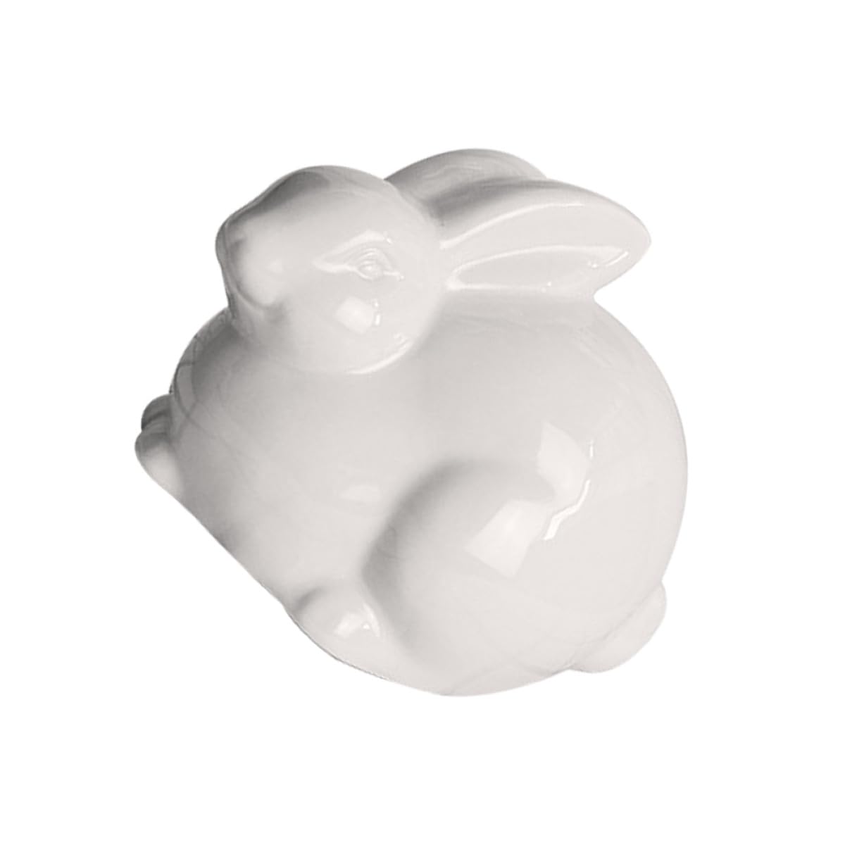Lapin en céramique blanche au design épuré pour une décoration de table raffinée