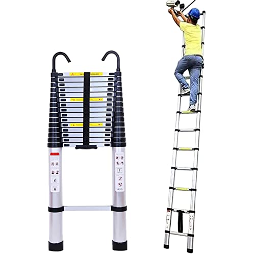 JYMADLY Escalera telescópica Escaleras telescópicas Escalera Extensible Multiusos Escalera telescópica 8m 7m 6,2m 6m 5m 4,7m 4m 3,8m 3,2m 2,6m Escalera telescópica Extensible Plegable, Esc