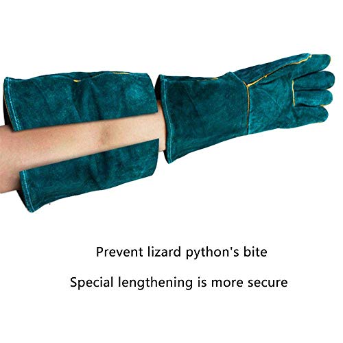 Elolicu 22 Inch Bite Proof Animal Handling Gloves, Welding Gloves Pets Anti Bite Scratch Protection Long Gloves Heat Resistant Bite Resistant Gloves For Dog Cat Snake Wild Animals Bbq Reptile Porter #TOP5
