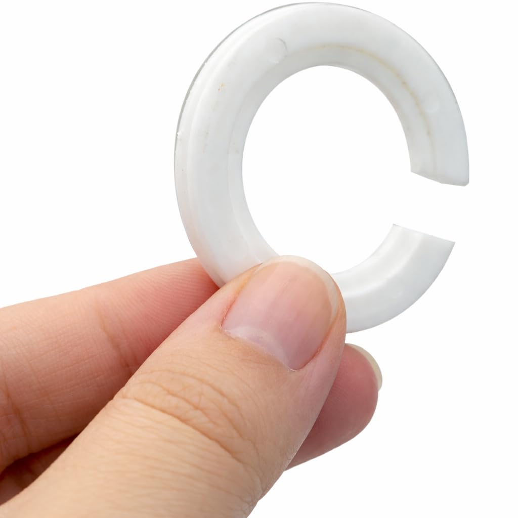 Anillos Reductores para Pantalla – Pack 5 Unidades 42 mm a 29 mm, Adaptador Pantalla Lámpara E27 a E14, Convertidor Portalámparas, Plástico Resistente Blanco, PUNTO ES LIGHTING