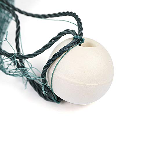 6.5 * 33Ft Large Fishing Gill Net Hand Made Fishing Cast Net Polyethylene Folding Fishing Drag Net Beach Freshwater Fishpond Fly Fishing Net Floating Drag Nets Fishing Equipment Seine Net #TOP1