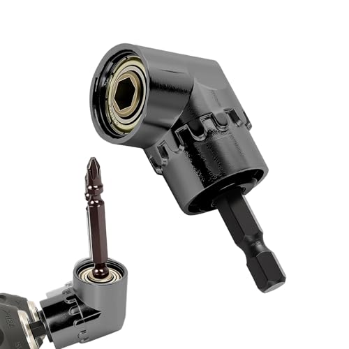 Miniatura 2 de Taladro De Ángulo Recto, Adaptador De 105 Grados Para Taladro Eléctrico, Destornillador Y Proyectos Domésticos De Bricolaje, Color Negro