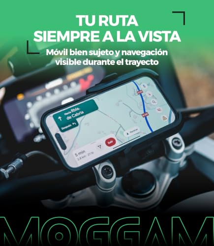 Miniatura 7 de Soporte Movil Moto Antivibración De Aluminio Cnc Liberación Rápida Y Rotación 360 Para Montaje En Manillar Espejo Retrovisor Y Barras 12 14 Mm Compatible Con Scooter Bicicleta Y Patinete Eléctrico
