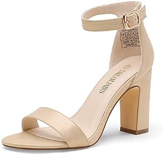 DREAM PAIRS Damskie klasyczne sandały na obcasie