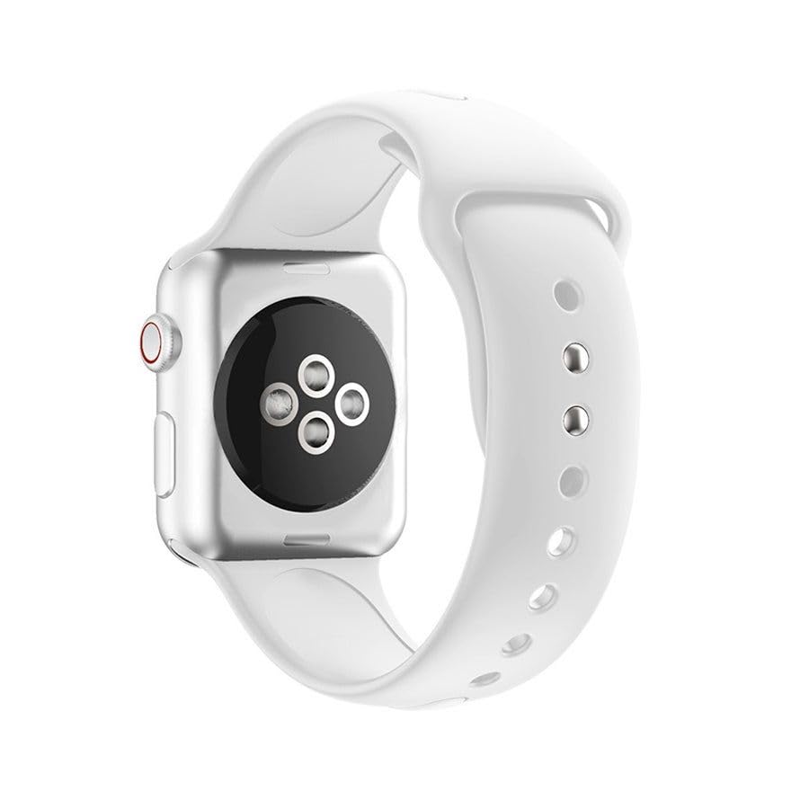 Image of TechMount Compatible with Apple Watch Straps 42mm 44mm 45mm 49mm Soft Silicone Luxury Sport Band Strap Compatible With Apple Watch Ultra Series 8 7 6 5 4 3 2 1 SE (NOT FIT WITH 38MM, 40MM,41MM)