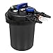 Best Choice Products 4000L Pressure Bio Filter for Pond w/ 13W UV Sterilizer Purifier Light, Flow Indicator - Black/Blue