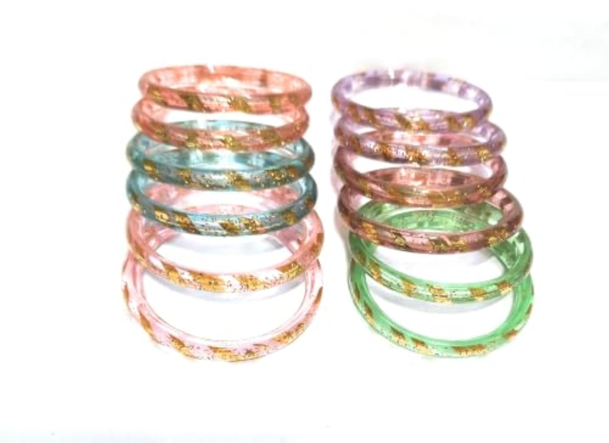 Baby Girl Child Multicolour Plastic Bangles Set