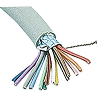 Jameco Valuepro SC15-100 Multi-Conductor Cable, Shielded, 15 Conductor, 24 AWG, Round, 100 Length, Gray