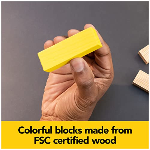 Mindful Classics, Jumbling Tower Sustainable Wooden Blocks Tumbling Toppling Bamboo Wood Party Stacking Game, For Adults And Kids Ages 8 And Up #TOP4