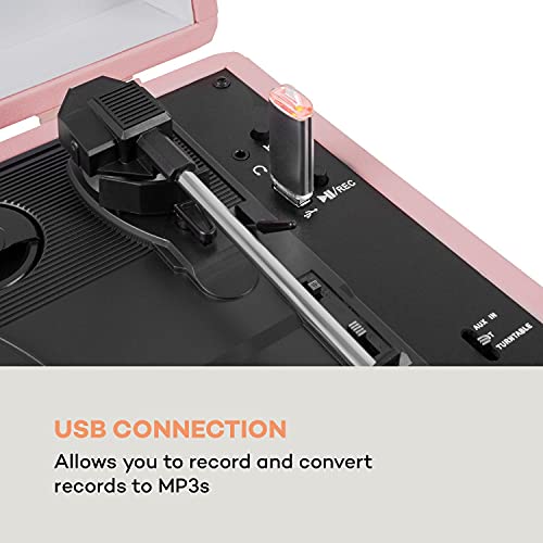 Auna Platine Vinyle Bluetooth, Tourne Disque Vinyle USB avec Haut parleur, Tourne-disques Audio Vinyle 33 tours, Chaine… - Les Beatles, Paul McCartney, John Lennon, RIngo Starr, George Harrison Auna Platine Vinyle Bluetooth, Tourne Disque Vinyle USB avec Haut parleur, Tourne-disques Audio Vinyle 33 tours, Chaine… – Image 5