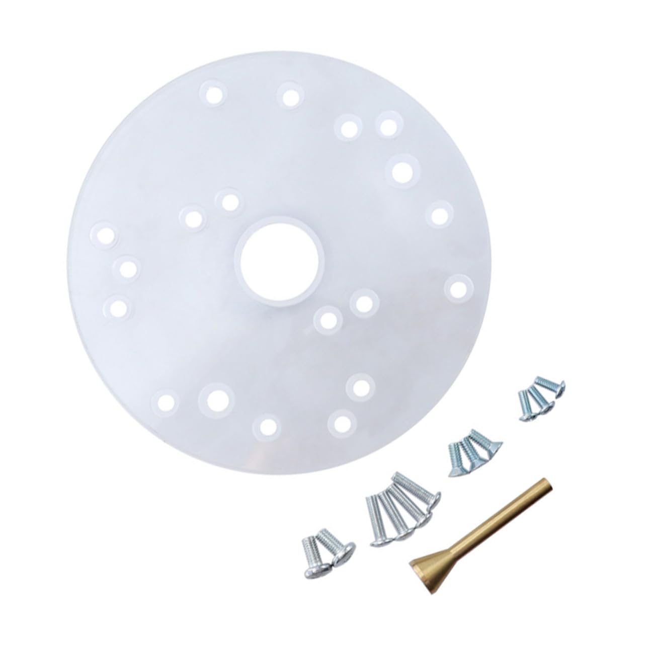 WOONEKY 1 Set Router Backplane Universal Router Base Plate Router Parts Router Base Replacement Router Round Plate Replacement Router Base Router Fittings Acrylic Tool Adjustable-image-37