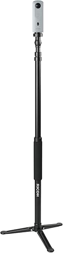 Miniatura 8 de Ricoh Theta Stand TD-1: Soporte monopie compacto estable y versátil que es compatible con todos los modelos Theta. (910821) negro