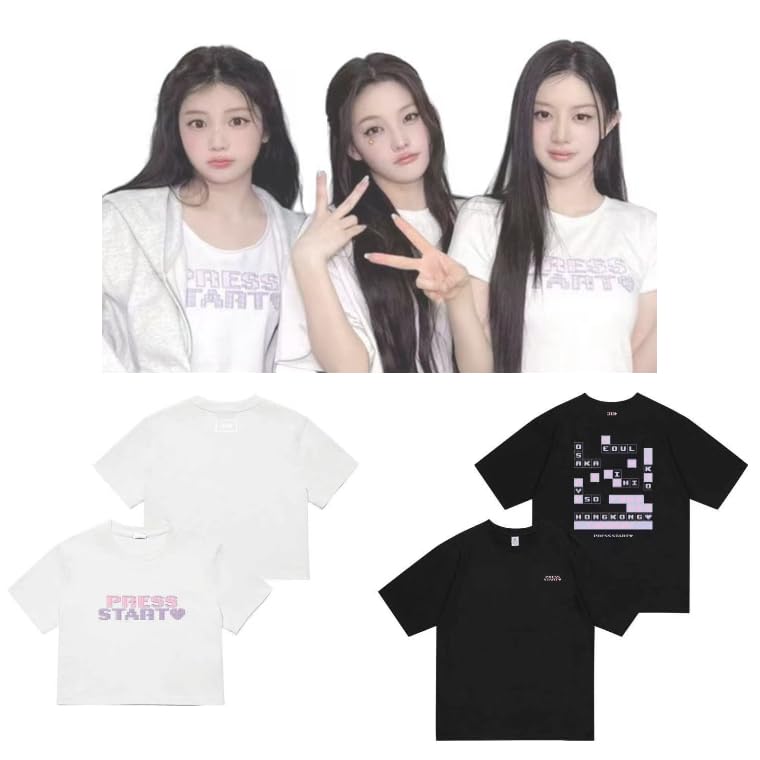 Amazon.co.jp: ILLIT Tシャツ 半袖 2026 PRESS START コンサート同型